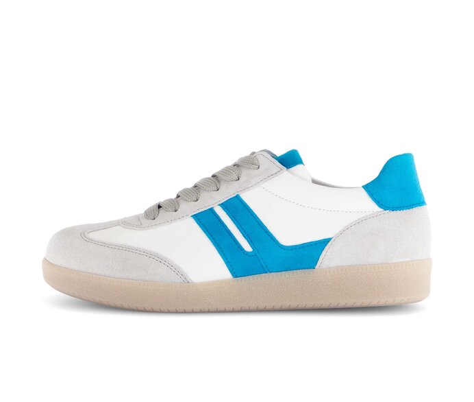 Gabor Sneaker Low Blau - Materialmix Leder