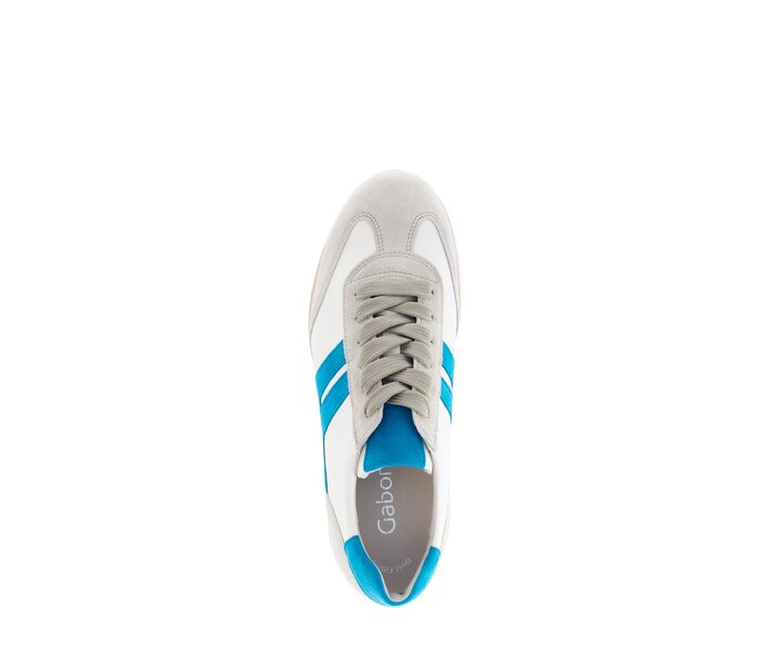 Gabor Sneaker Low Blau - Materialmix Leder