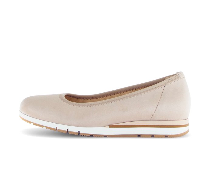 Gabor Sportliche Ballerina Beige - Rauleder