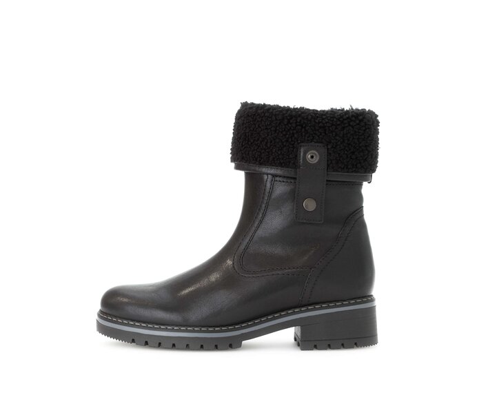 Gabor Winterstiefelette Schwarz - Materialmix Leder/Lederimitat