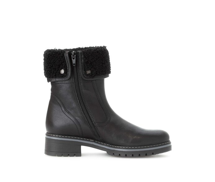 Gabor Winterstiefelette Schwarz - Materialmix Leder/Lederimitat