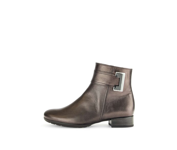 Gabor Elegante Stiefelette Bronze - Glattleder