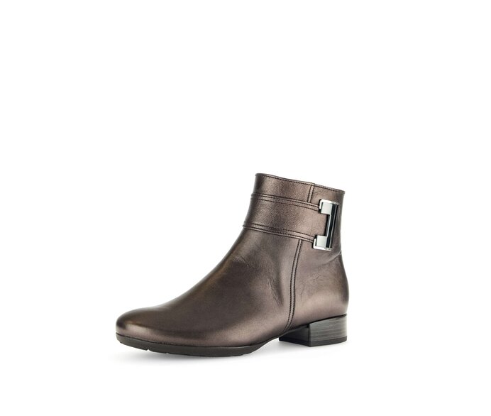 Gabor Elegante Stiefelette Bronze - Glattleder