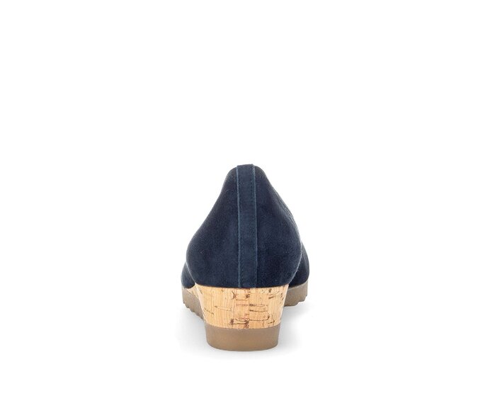 Gabor Keilpumps Blau - Rauleder