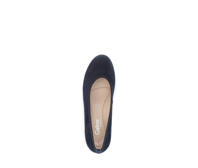 Gabor Keilpumps Blau - Rauleder