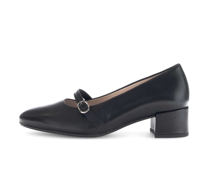 Gabor Spangenpumps Schwarz - Glattleder