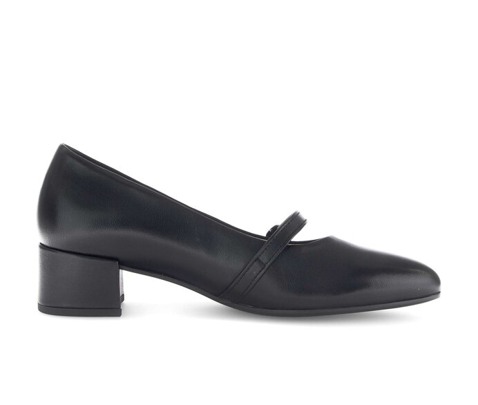 Gabor Spangenpumps Schwarz - Glattleder