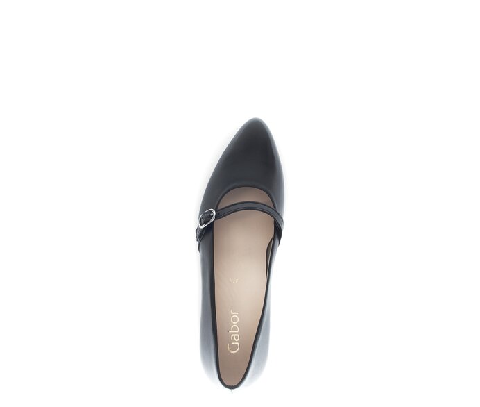 Gabor Spangenpumps Schwarz - Glattleder