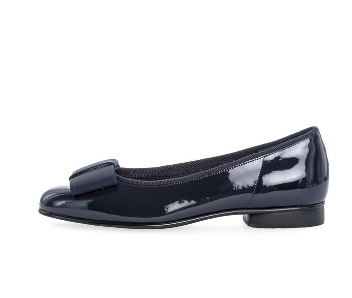 Gabor Eleganter Ballerina Blau - Lackleder