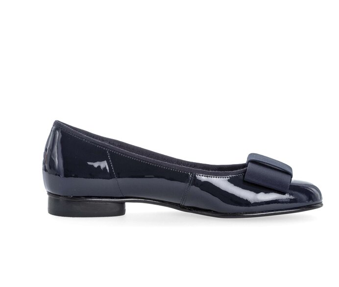 Gabor Eleganter Ballerina Blau - Lackleder