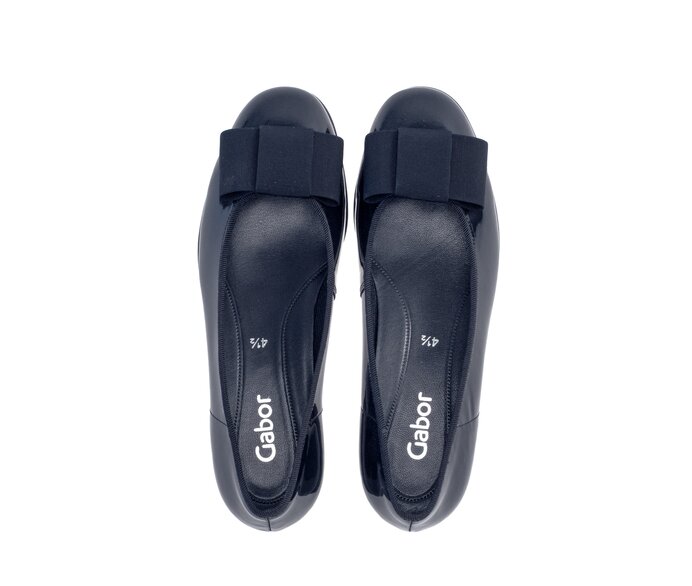 Gabor Eleganter Ballerina Blau - Lackleder