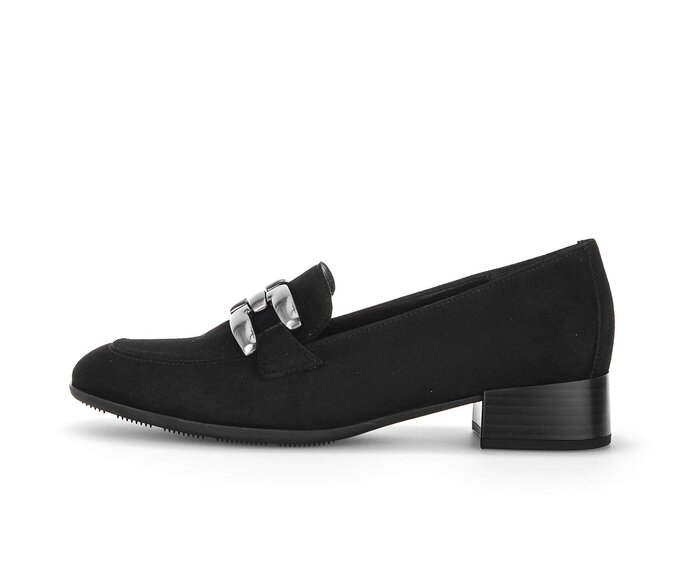 Gabor Hochfrontpumps Schwarz - Rauleder