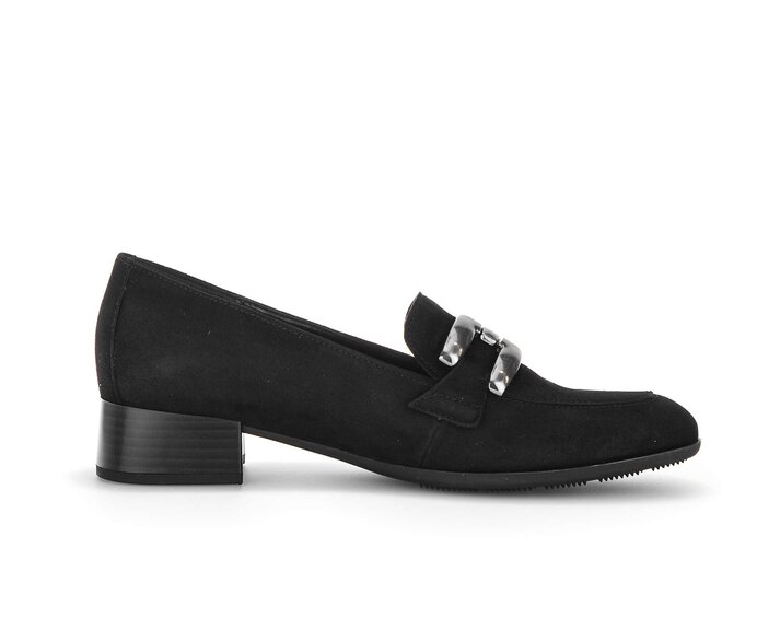 Gabor Hochfrontpumps Schwarz - Rauleder