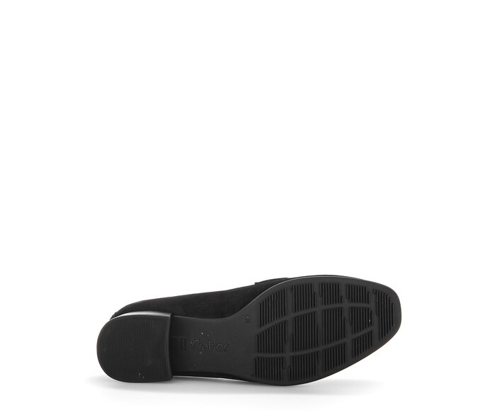 Gabor Hochfrontpumps Schwarz - Rauleder