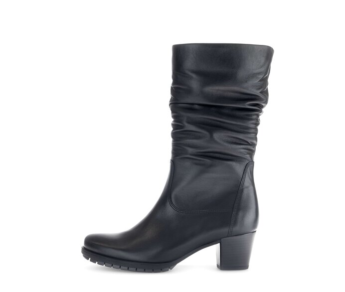 Gabor Sportliche Stiefelette Schwarz - Glattleder