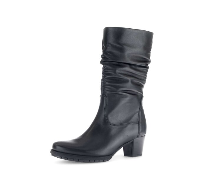 Gabor Sportliche Stiefelette Schwarz - Glattleder
