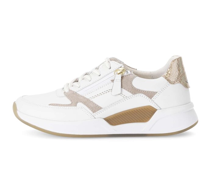 Gabor Sneaker Low Weiß - Materialmix Leder