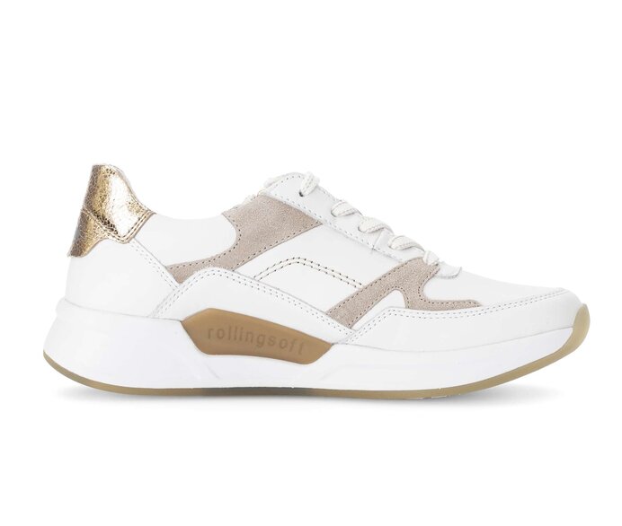 Gabor Sneaker Low Weiß - Materialmix Leder