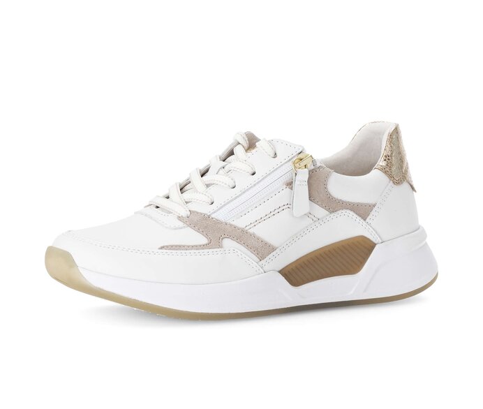Gabor Sneaker Low Weiß - Materialmix Leder