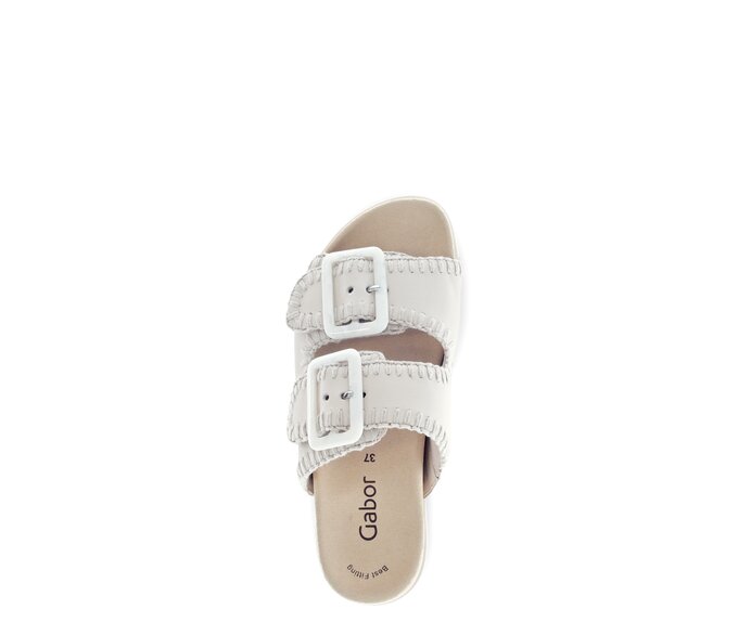 Gabor Pantolette Creme - Glattleder