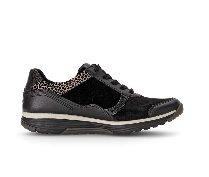 Gabor Sneaker Low Schwarz - Materialmix Leder/Lederimitat