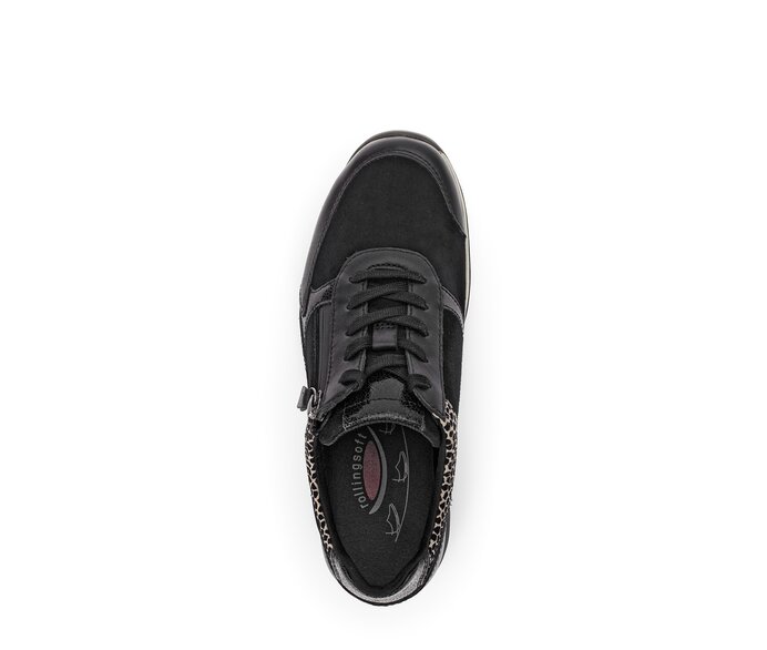 Gabor Sneaker Low Schwarz - Materialmix Leder/Lederimitat