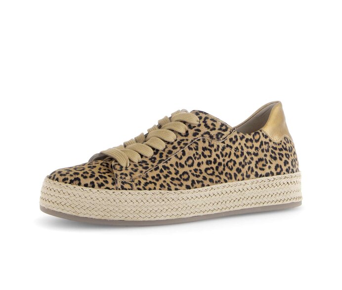 Gabor Sneaker Low Beige - Materialmix Leder