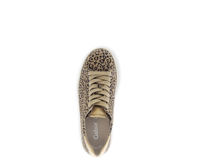 Gabor Sneaker Low Beige - Materialmix Leder