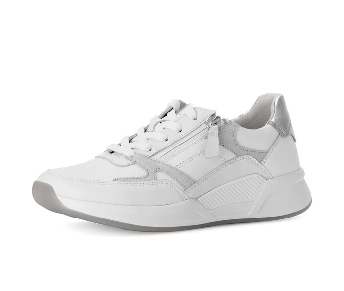 Gabor Sneaker Low Weiß - Materialmix Leder