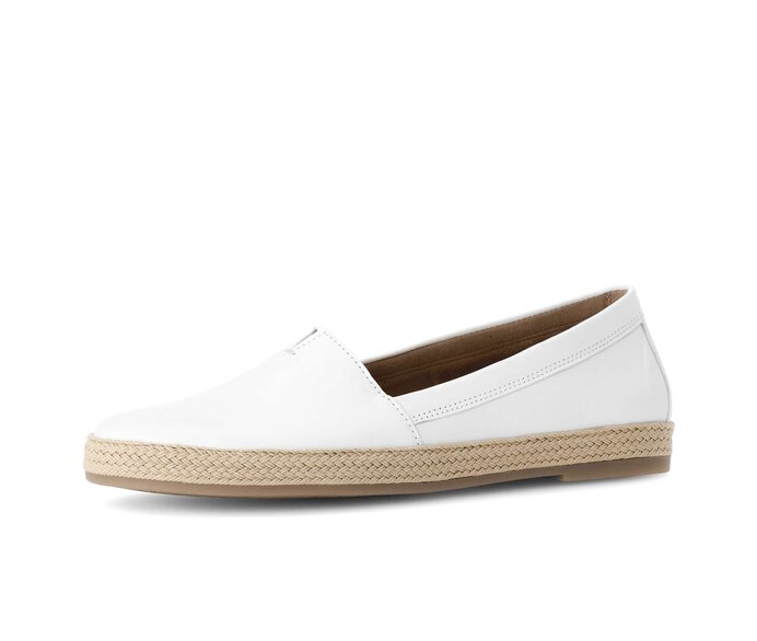 Gabor Slipper Weiß - Glattleder