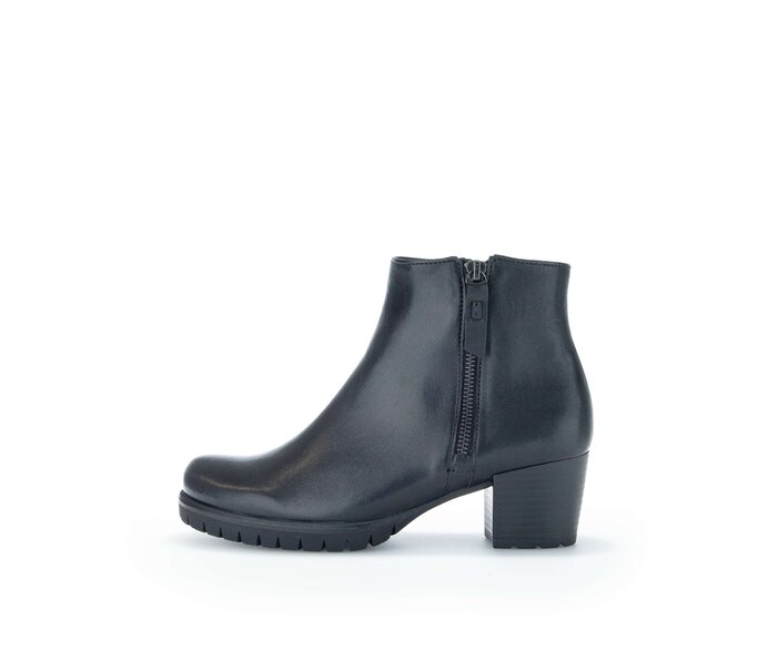 Gabor Sportliche Stiefelette Schwarz - Glattleder