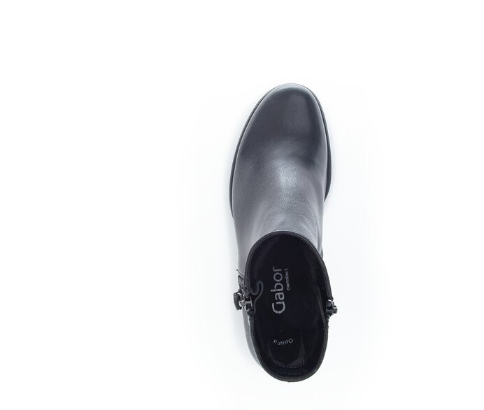 Gabor Sportliche Stiefelette Schwarz - Glattleder