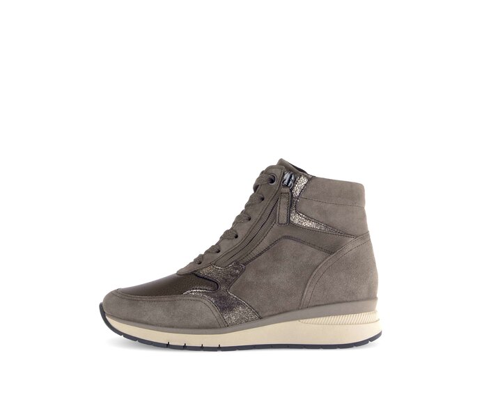 Gabor Sportliche Stiefelette Bronze - Materialmix Leder/Lederimitat