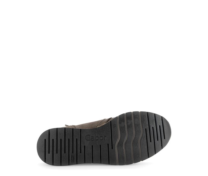 Gabor Sportliche Stiefelette Bronze - Materialmix Leder/Lederimitat