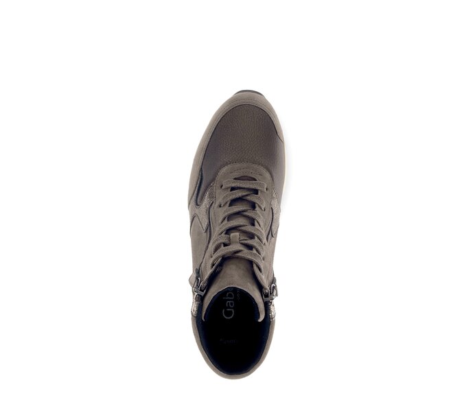 Gabor Sportliche Stiefelette Bronze - Materialmix Leder/Lederimitat