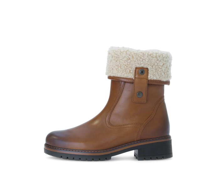 Gabor Winterstiefelette Braun - Materialmix Leder/Lederimitat