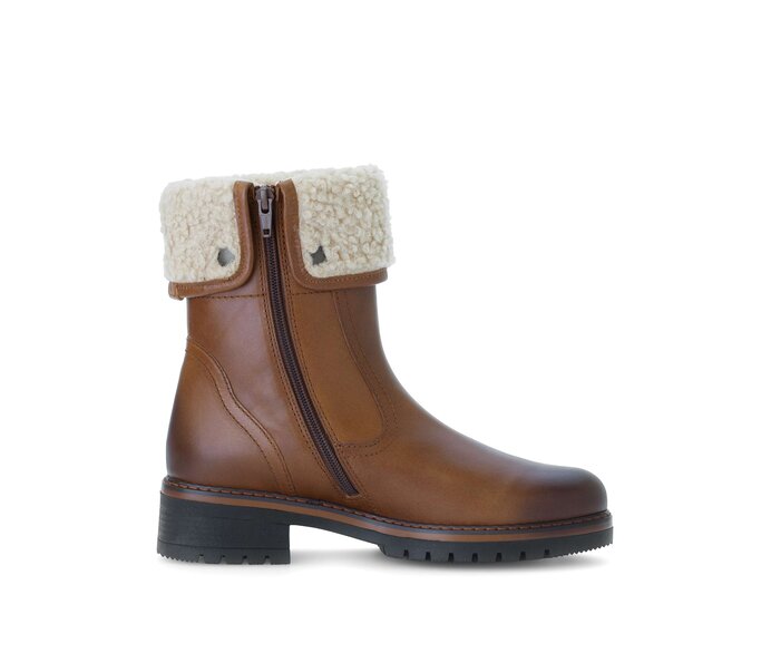 Gabor Winterstiefelette Braun - Materialmix Leder/Lederimitat