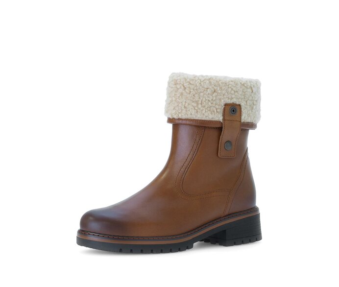 Gabor Winterstiefelette Braun - Materialmix Leder/Lederimitat