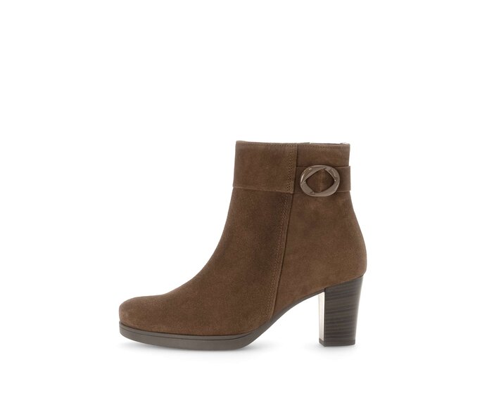 Gabor Plateau Stiefelette Braun - Rauleder