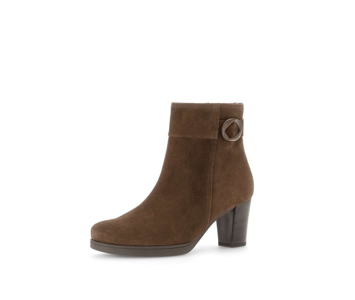 Gabor Plateau Stiefelette Braun - Rauleder