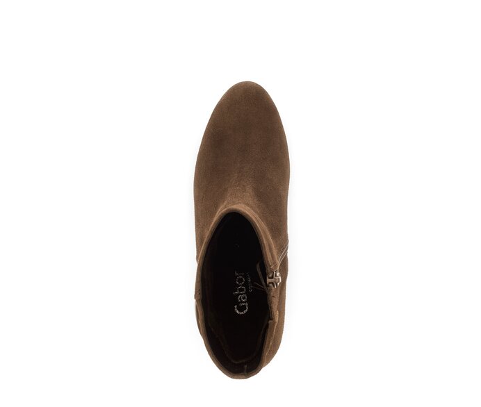 Gabor Plateau Stiefelette Braun - Rauleder