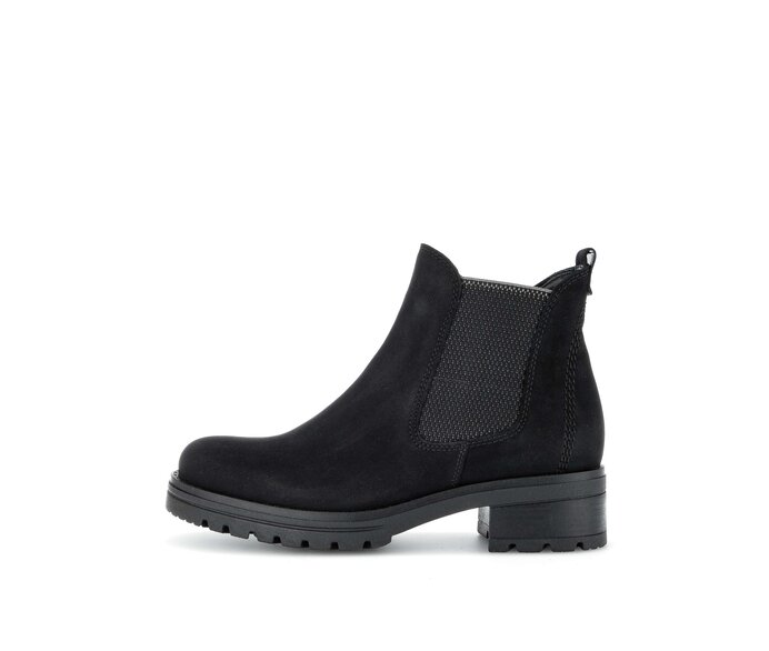 Gabor Chelsea Boot Schwarz - Rauleder