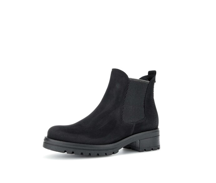 Gabor Chelsea Boot Schwarz - Rauleder