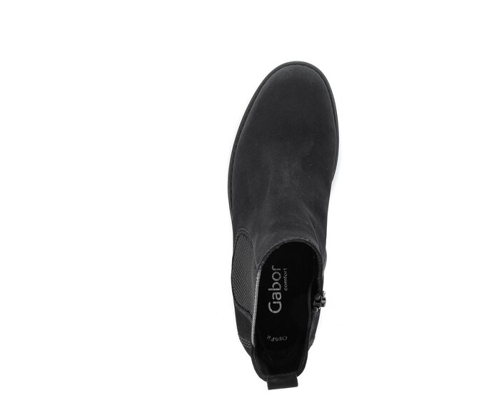 Gabor Chelsea Boot Schwarz - Rauleder