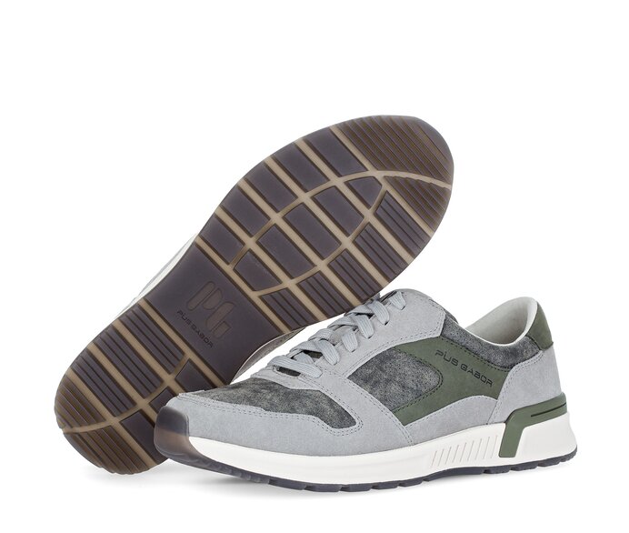 Pius Gabor Sneaker Low Grau - Materialmix Leder/Textil