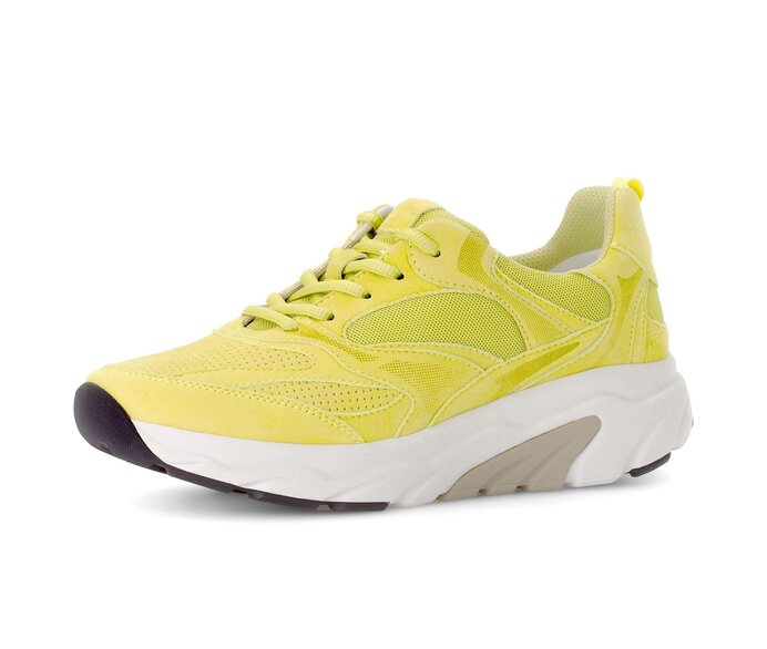 Gabor Sneaker Low Gelb - Materialmix Leder/Lederimitat