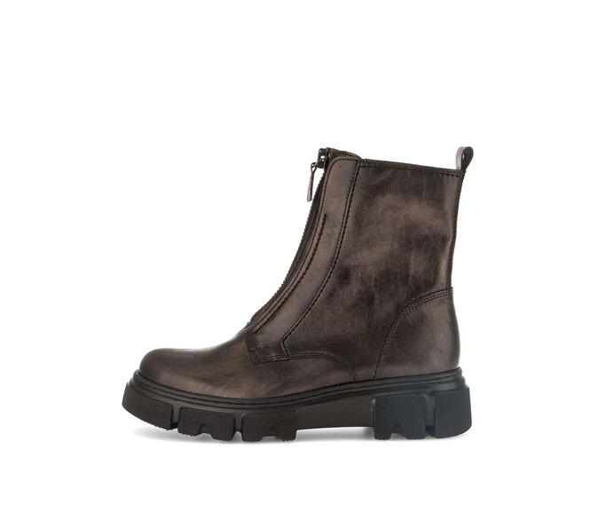 Gabor Sportliche Stiefelette Bronze - Effektleder