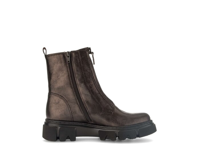 Gabor Sportliche Stiefelette Bronze - Effektleder