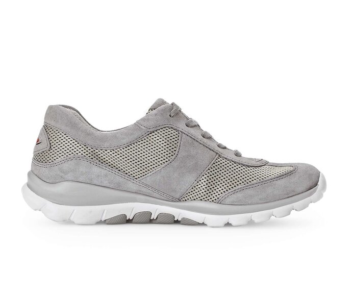 Gabor Sneaker Low Grau - Materialmix Leder/Lederimitat
