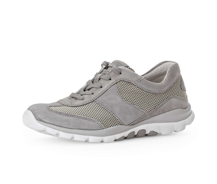Gabor Sneaker Low Grau - Materialmix Leder/Lederimitat